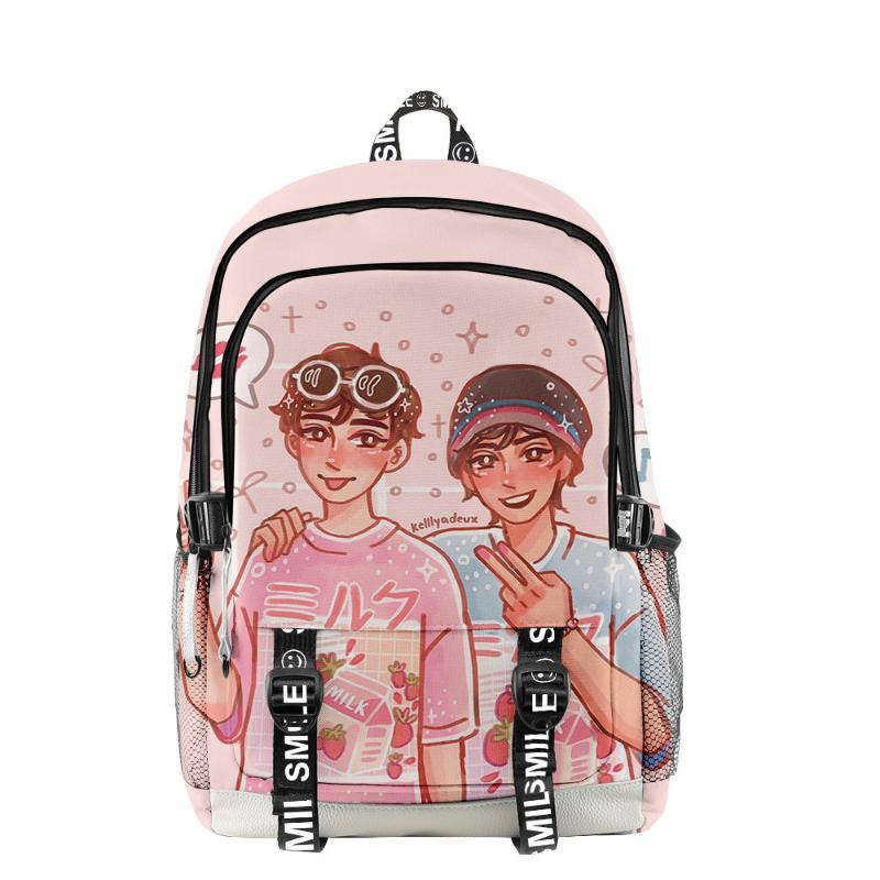 Backpack Georgenotfound Primary Middle School Students Schoolbag Boys Girls Oxford Waterproof Women Men Travel