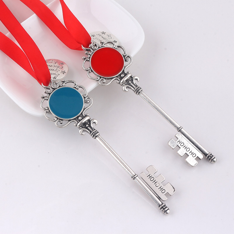 magic santa claus key ornaments Decorations christmas halloween gifts xmas wholesales keychain Men and Women New style Free shipping