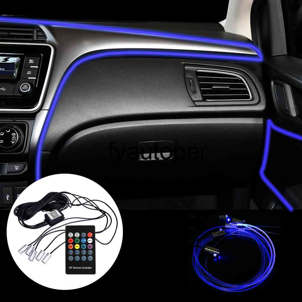 RGB Remote Control App Control Car Interior Light 6 Meter Ambient Lamp Car-styling Fiber Optic Atmosphere Lamps
RGB Remote Control App Control Car Interior Light 6 Meter Ambient Lamp Car-styling Fiber Optic Atmosphere Lamps