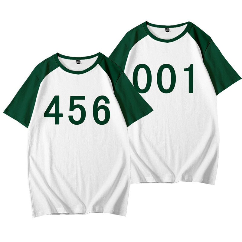 Squid Game Merch 067 456 T-Shirt Summer Short Sleeve Shirt for Men and Women Streetwear, White;black
Squid Game Merch 067 456 T-Shirt Summer Short Sleeve Shirt for Men and Women Streetwear, White;black