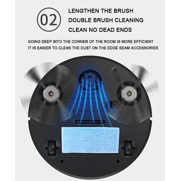 Smart Sweeper Robot Vacuum Cleaners Simple Operation Super Suction No Noise USB Charging High Capacity Factory Straight Hair318u