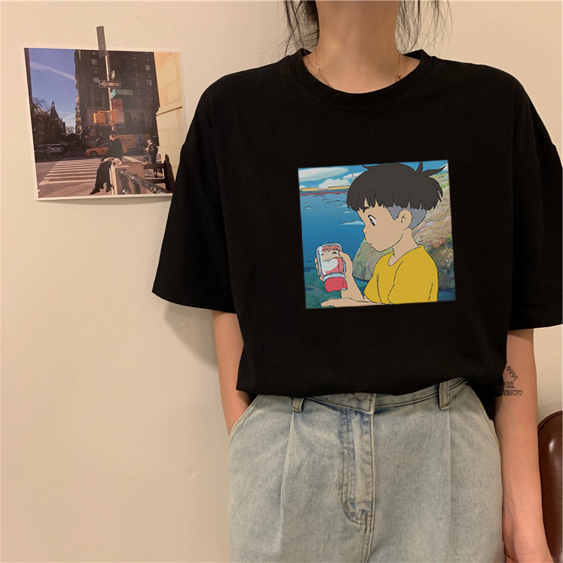 Women T Shirt Studio Ghibli Japanese anime Spirited Away Kawaii print womens T-shirt punk Harajuku casual streetwear summer fashion femme to, Orange
Women T Shirt Studio Ghibli Japanese anime Spirited Away Kawaii print womens T-shirt punk Harajuku casual streetwear summer fashion femme to, Orange