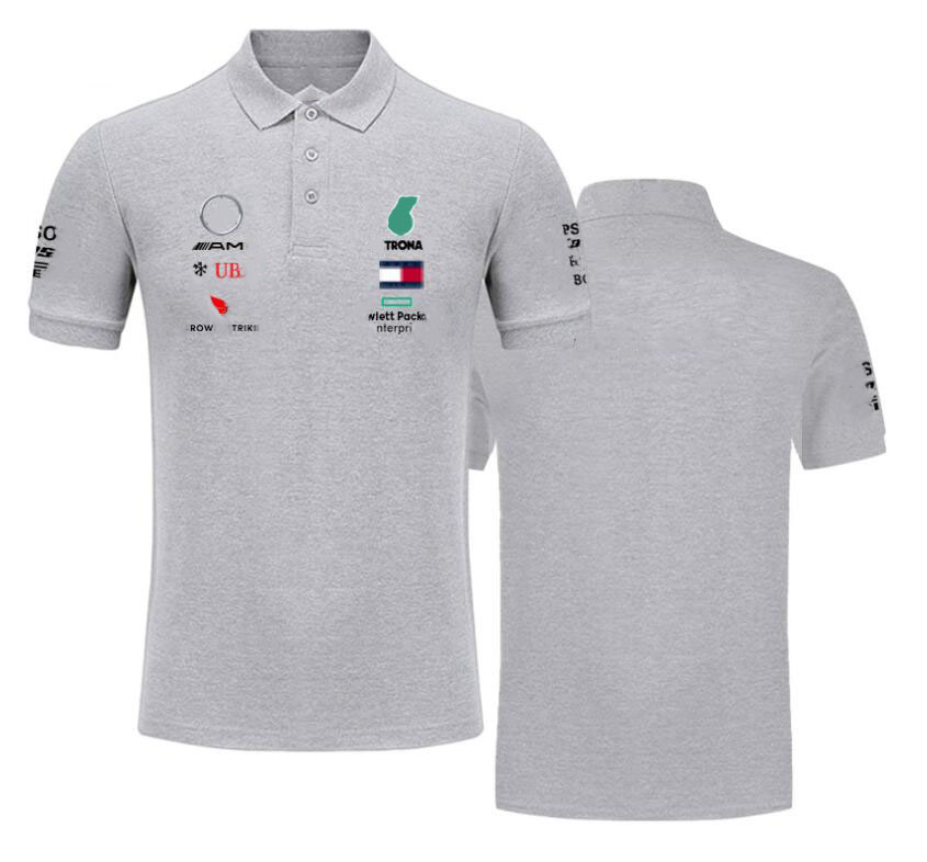 Formula One racing suit F1 lapel POLO short sleeve T-shirt car work clothing customization
Formula One racing suit F1 lapel POLO short sleeve T-shirt car work clothing customization