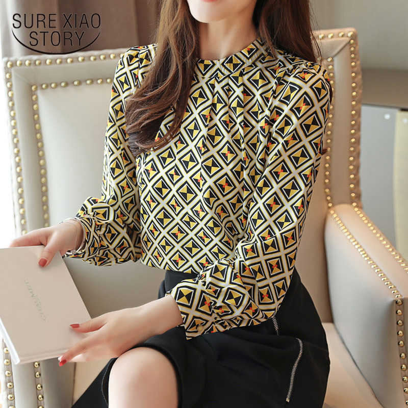 Autumn Fashion Clothing Casual Long Sleeve Chiffon Blouse Women Print O-neck Shirt Chic White Tops Chemisier Femme 6053 210527, Yellow
Autumn Fashion Clothing Casual Long Sleeve Chiffon Blouse Women Print O-neck Shirt Chic White Tops Chemisier Femme 6053 210527, Yellow