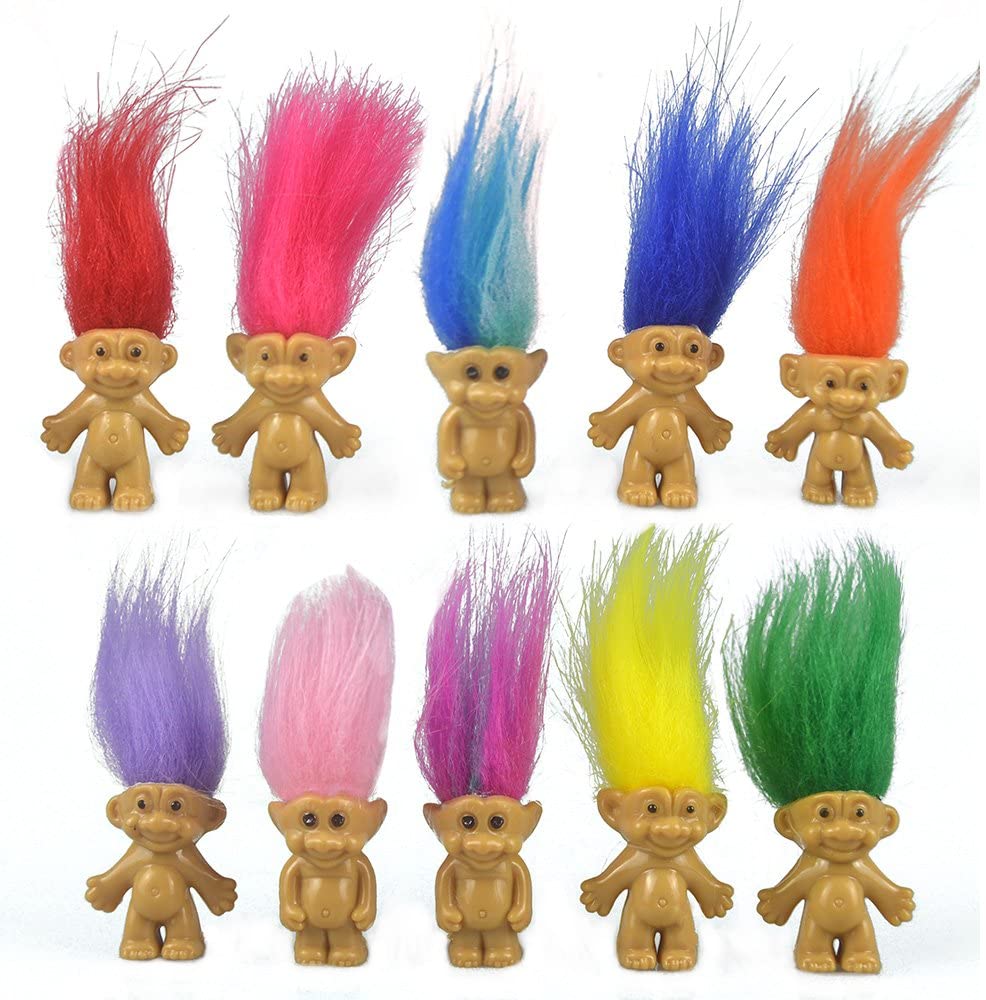 Novelt toy Collection Mini Troll Dolls, PVC Vintage Trolls Lucky Doll Action Figures Cake Toppers Chromatic Adorable Cute Little Guys Collections, Multicolor
Novelt toy Collection Mini Troll Dolls, PVC Vintage Trolls Lucky Doll Action Figures Cake Toppers Chromatic Adorable Cute Little Guys Collections, Multicolor