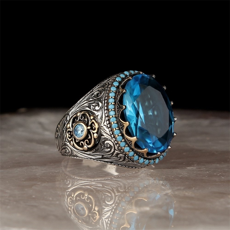 Rings s 925 Sterling Silver Ring Blue Topaz Gemstone Male for Women `s Men Jewelry 1psc, Golden;silver
Rings s 925 Sterling Silver Ring Blue Topaz Gemstone Male for Women `s Men Jewelry 1psc, Golden;silver