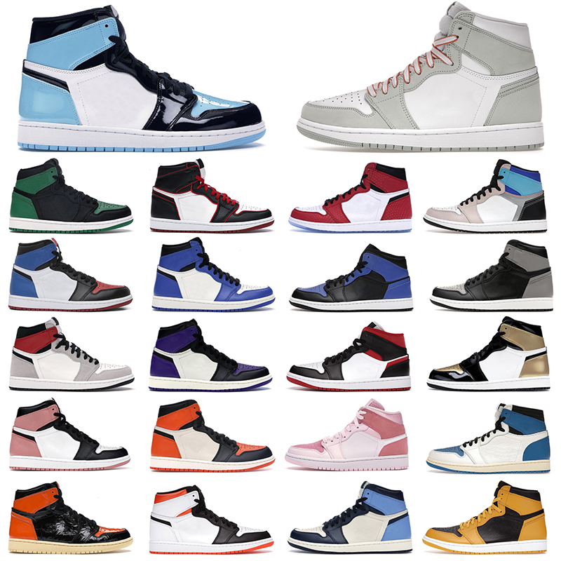 1s jumpman basketball shoes high OG mid 1 men women white Bordeaux Bred Patent Electro Orange Prototype Seafoam Light Smoke Grey trainers outdoor mens sneakers, Color#4
1s jumpman basketball shoes high OG mid 1 men women white Bordeaux Bred Patent Electro Orange Prototype Seafoam Light Smoke Grey trainers outdoor mens sneakers, Color#4