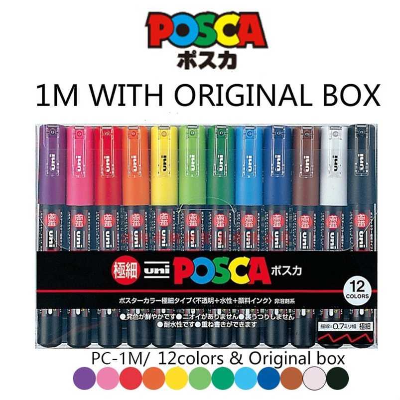 12 / 8 Colors Posca PC-1M Paint Marker- Fine Bullet Tip-0.7mm Art Marker Pens Office School Gift 201222
12 / 8 Colors Posca PC-1M Paint Marker- Fine Bullet Tip-0.7mm Art Marker Pens Office School Gift 201222