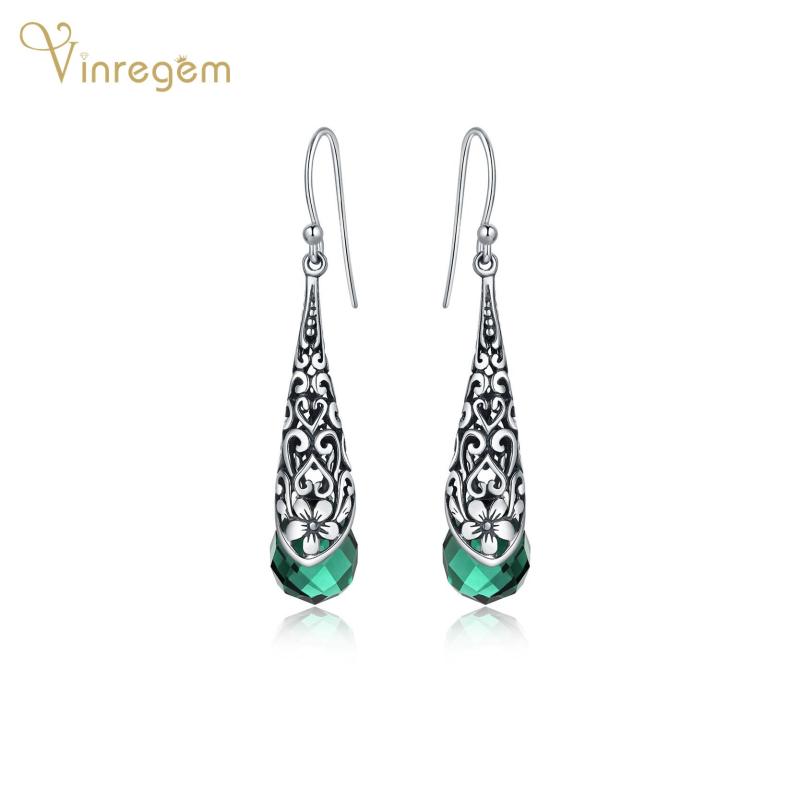 Dangle & Chandelier Vinregem 100% 925 Sterling Silver Pear Emerald Smoky Quartz Aventurine Gemstone Vintage Creative Earrings Fine Jewelry
Dangle & Chandelier Vinregem 100% 925 Sterling Silver Pear Emerald Smoky Quartz Aventurine Gemstone Vintage Creative Earrings Fine Jewelry