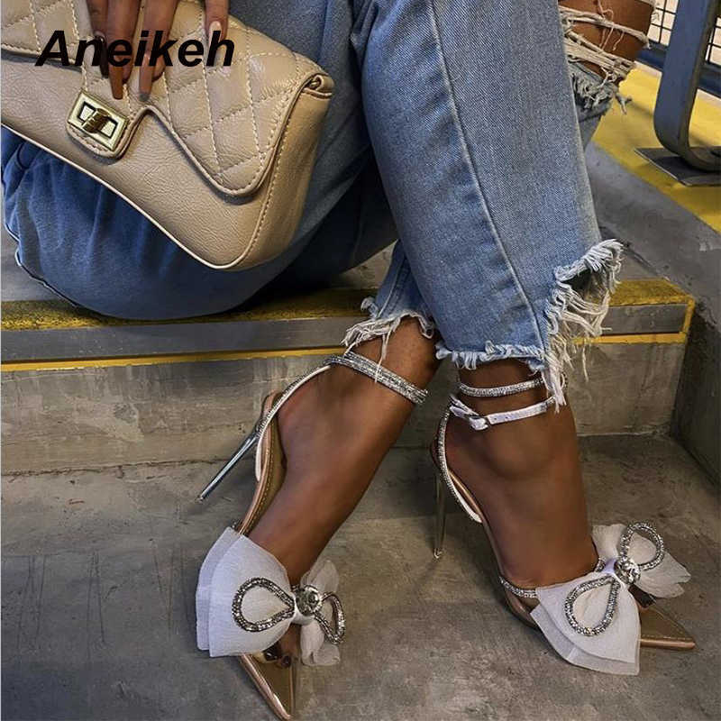 Aneikeh Women Shoes Summer Fashion Thin Heels Sandals Ankle Strap PU Solid Butterfly-knot Wedding White Size -41 210615, Blue
Aneikeh Women Shoes Summer Fashion Thin Heels Sandals Ankle Strap PU Solid Butterfly-knot Wedding White Size -41 210615, Blue