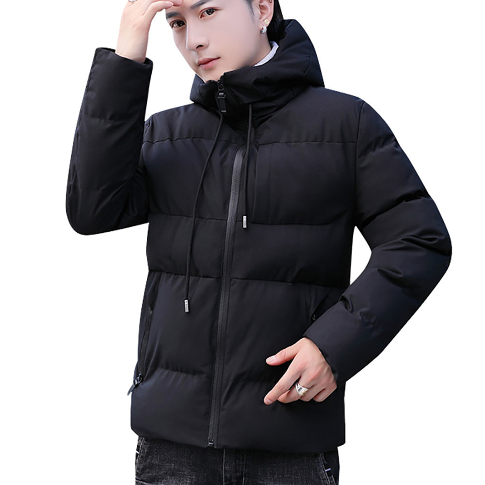 est Waterproof Winter Jacket Men Hoodied Parka Men Warm Winter Coat Men Thicken Zipper Solid Mens Jackets B0827 210518