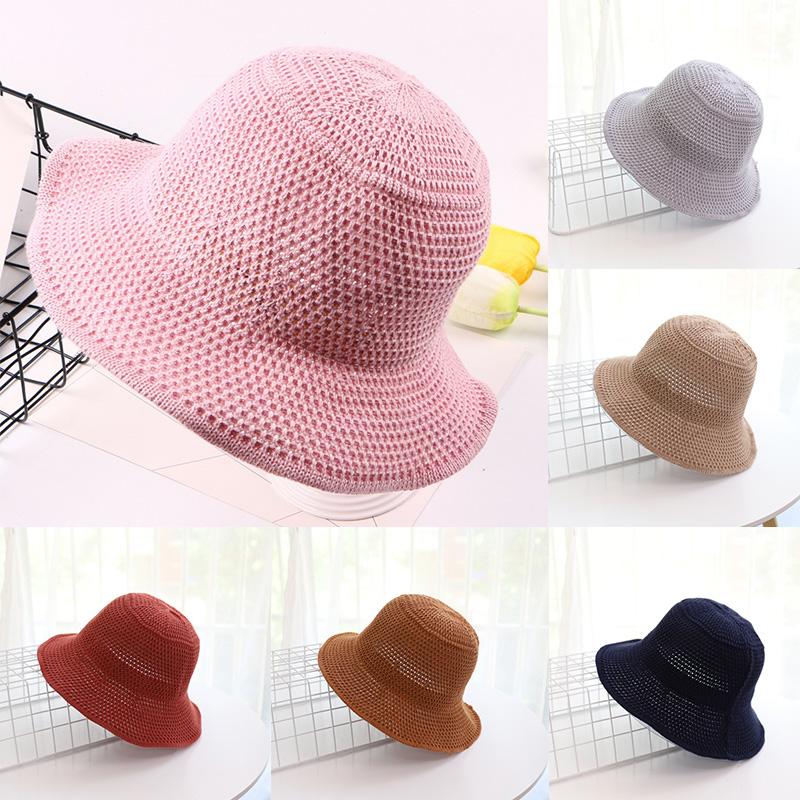 Wide Brim Hats Women Summer Sunscreen Sun Hat Fashion Hollow Knitted Polyester Beach Foldable Female Basin Fisherman
Wide Brim Hats Women Summer Sunscreen Sun Hat Fashion Hollow Knitted Polyester Beach Foldable Female Basin Fisherman