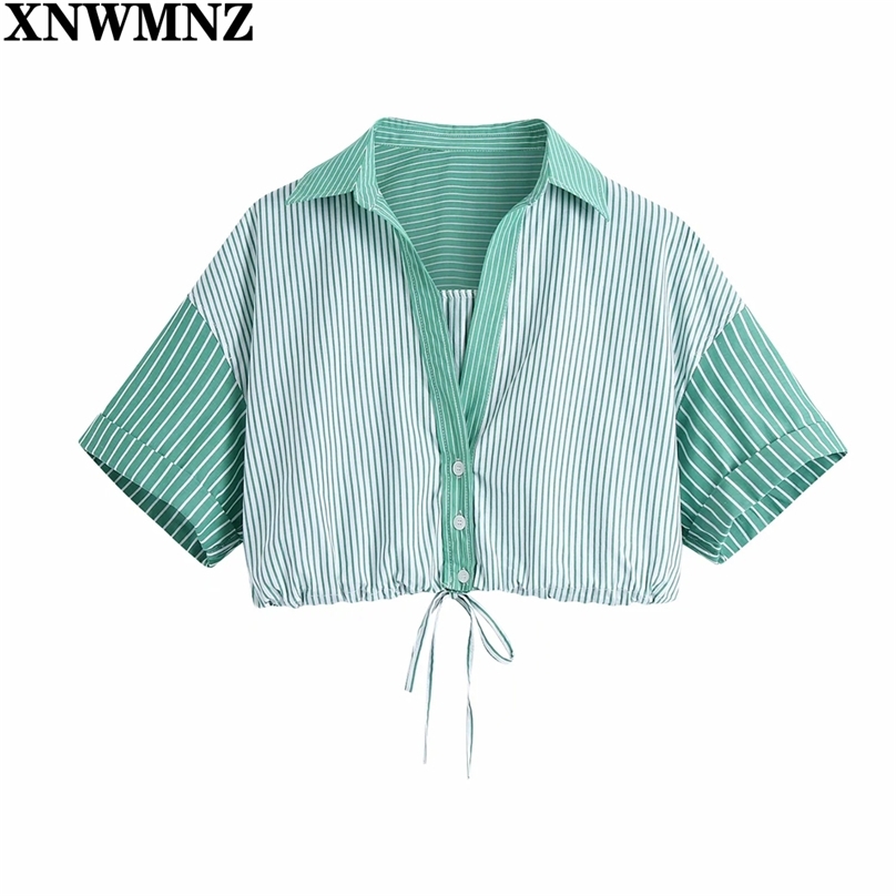 Women Fashion Patchwork Striped Print Short Smock Blouse Office Lady Hem Elastic Bow Shirts Chic Female Blusas Crop Tops 210520, Mint
Women Fashion Patchwork Striped Print Short Smock Blouse Office Lady Hem Elastic Bow Shirts Chic Female Blusas Crop Tops 210520, Mint