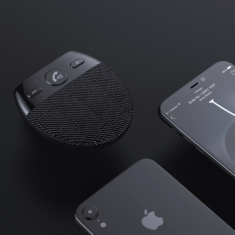 Wireless Car Speakers Handsfree Car Kit Hands-free Bluetooth Multipoint Speakerphone Sun Visor Blue-tooth Auto Accessories for Phone Music