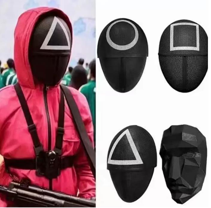 The TV Squid Game Masked Man Masks Round Squire Triangle Mask Accessories Delicate Halloween Masquerade Costume Party Props
The TV Squid Game Masked Man Masks Round Squire Triangle Mask Accessories Delicate Halloween Masquerade Costume Party Props