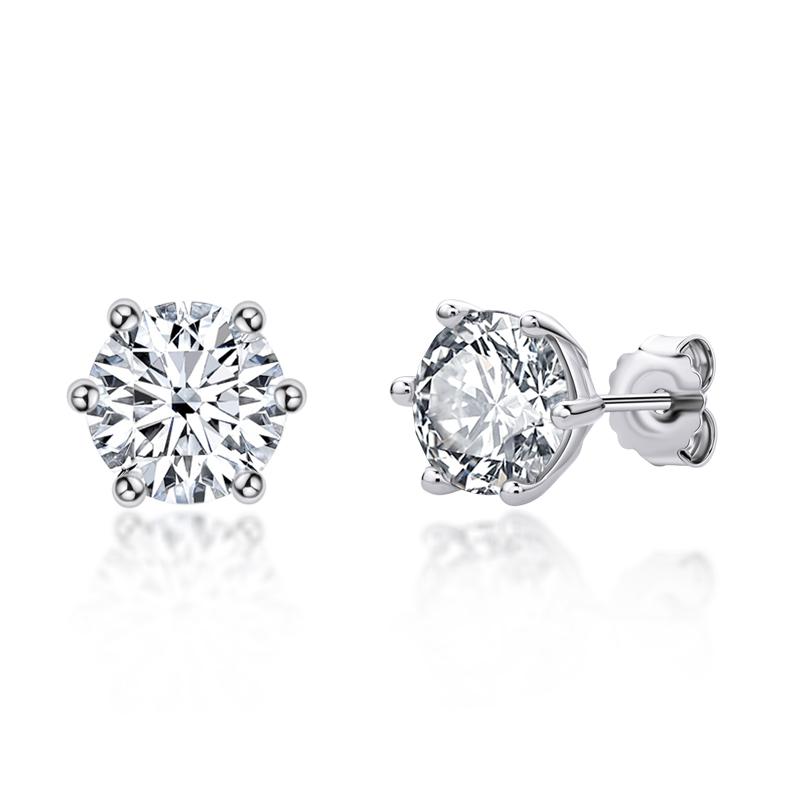 Stud 925 Silver SONA Diamond Ear Studs Round Women Trendy Engqaqement Gift LESF Jewelry Recommendation, Golden;silver
Stud 925 Silver SONA Diamond Ear Studs Round Women Trendy Engqaqement Gift LESF Jewelry Recommendation, Golden;silver
