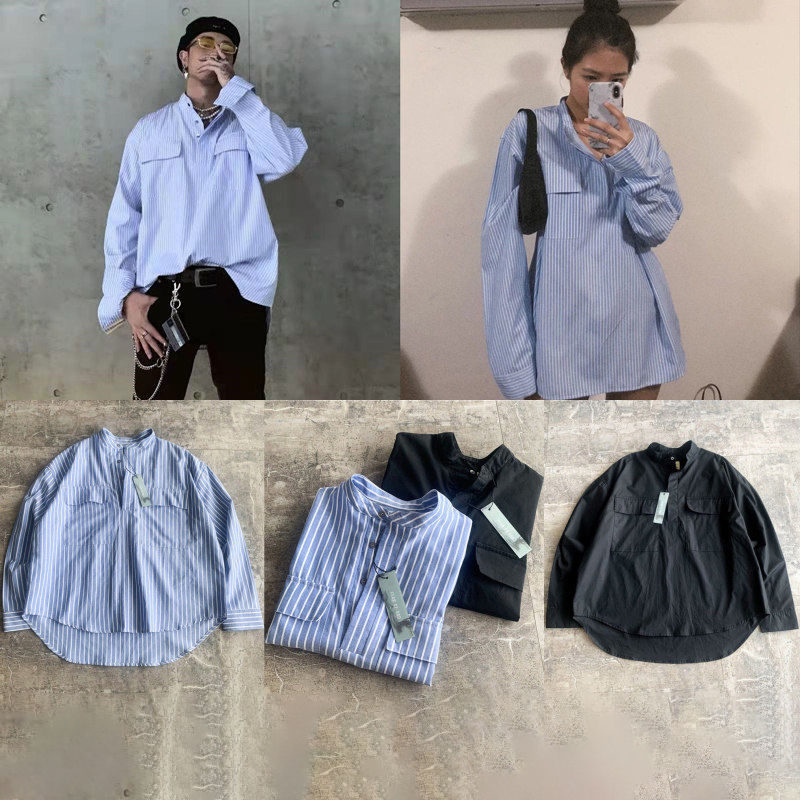 Fearr off Godd Season 6 6th fogg men's and women's Henry collar Stripe Shirt High Street long sleeve loose OS
Fearr off Godd Season 6 6th fogg men's and women's Henry collar Stripe Shirt High Street long sleeve loose OS