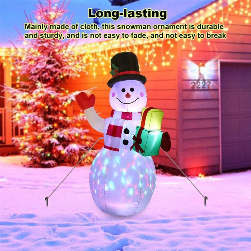 Christmas Decorations Inflatable Ornament Outdoor Yard Garden Rotating LED Snowman Holiday Festival Decor, EU/US/AU/UK Plug
Christmas Decorations Inflatable Ornament Outdoor Yard Garden Rotating LED Snowman Holiday Festival Decor, EU/US/AU/UK Plug