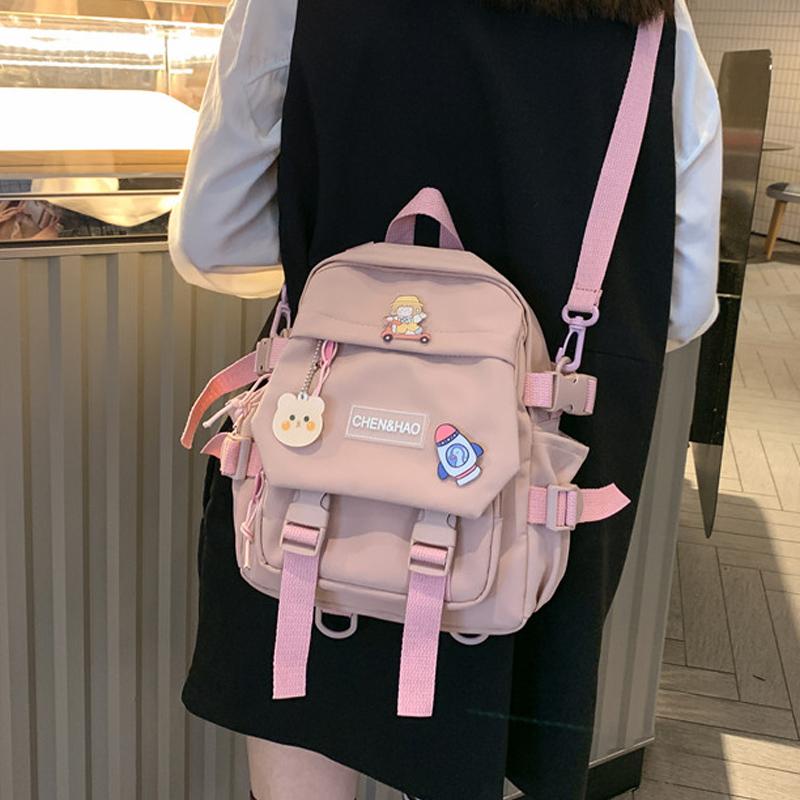 Fashion Women Mini Backpack Multi-Function Female Small Bagpack Kawaii Shoulder Bag For Teenage Girls Travel Rucksack