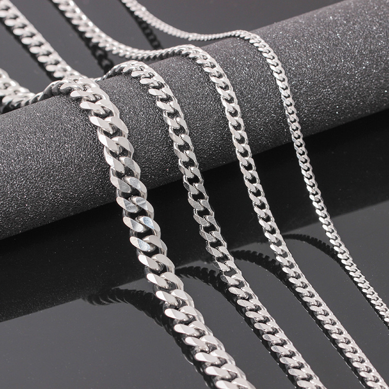 VRIUA Width 4/5/6/9MM 18-26 inch Customize Length Mens High Quality Stainls Steel Necklace Curb Cuban Link Chain Jewerly
VRIUA Width 4/5/6/9MM 18-26 inch Customize Length Mens High Quality Stainls Steel Necklace Curb Cuban Link Chain Jewerly