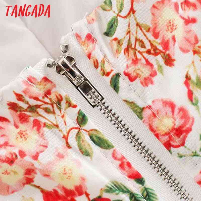 Women Floral Print Camis Crop Top Spaghetti Strap Sleeveless Backless Short Blouses Shirts Female Tops 3D36 210416