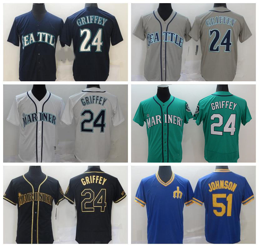 Seattle 24 Ken Griffey Jr. Jerseys Mariners 51 Ichiro Suzuki Home Daniel Vogelbach Kyle Seager Custom Jersey men women youth, Blue;black
Seattle 24 Ken Griffey Jr. Jerseys Mariners 51 Ichiro Suzuki Home Daniel Vogelbach Kyle Seager Custom Jersey men women youth, Blue;black
