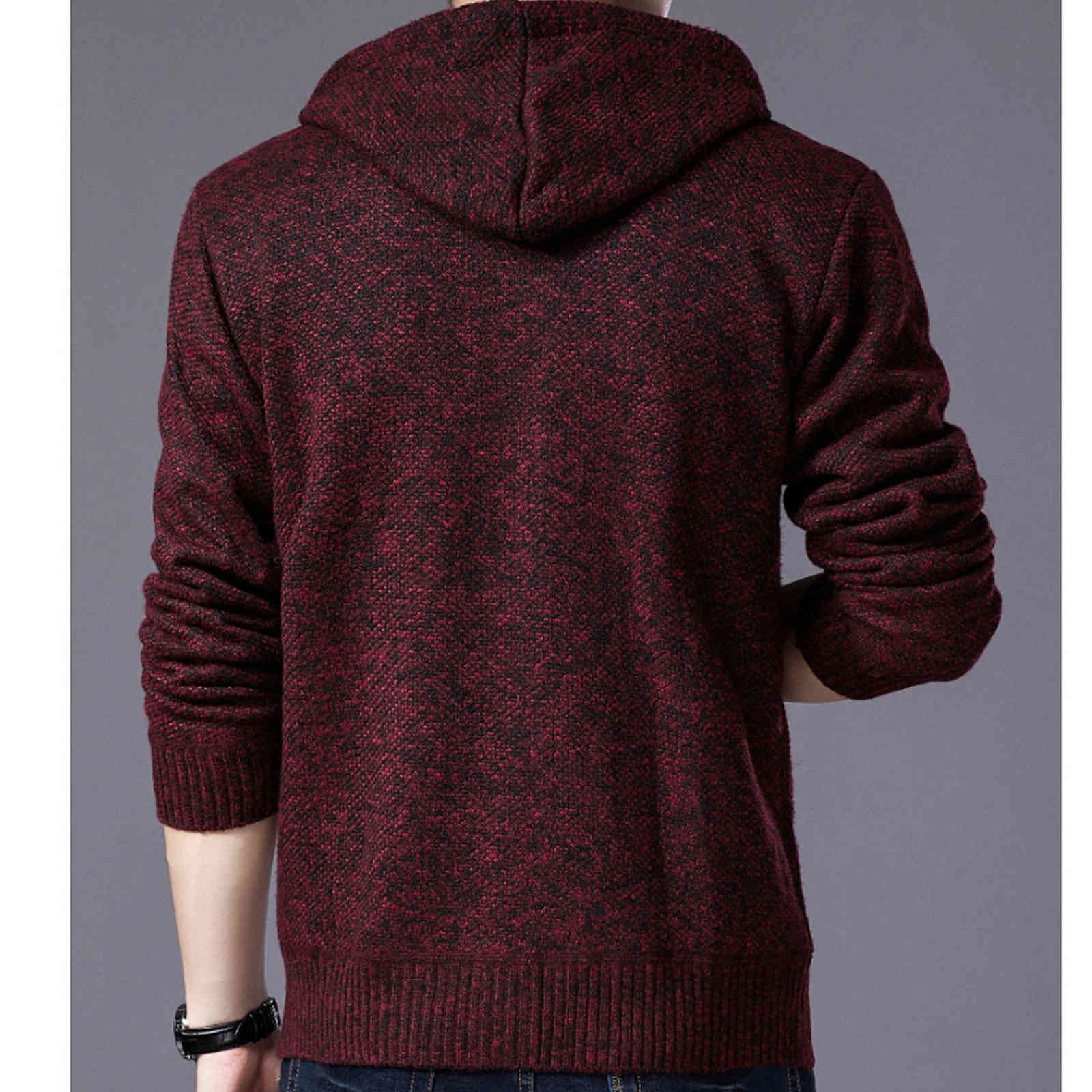 SweaterCoat Faux Fur Wool Sweater Men Casual Sweater Coat Tops Jacket Sweater Zipper Men Autumn Winter Hoody Sweatercoats 9987 211008