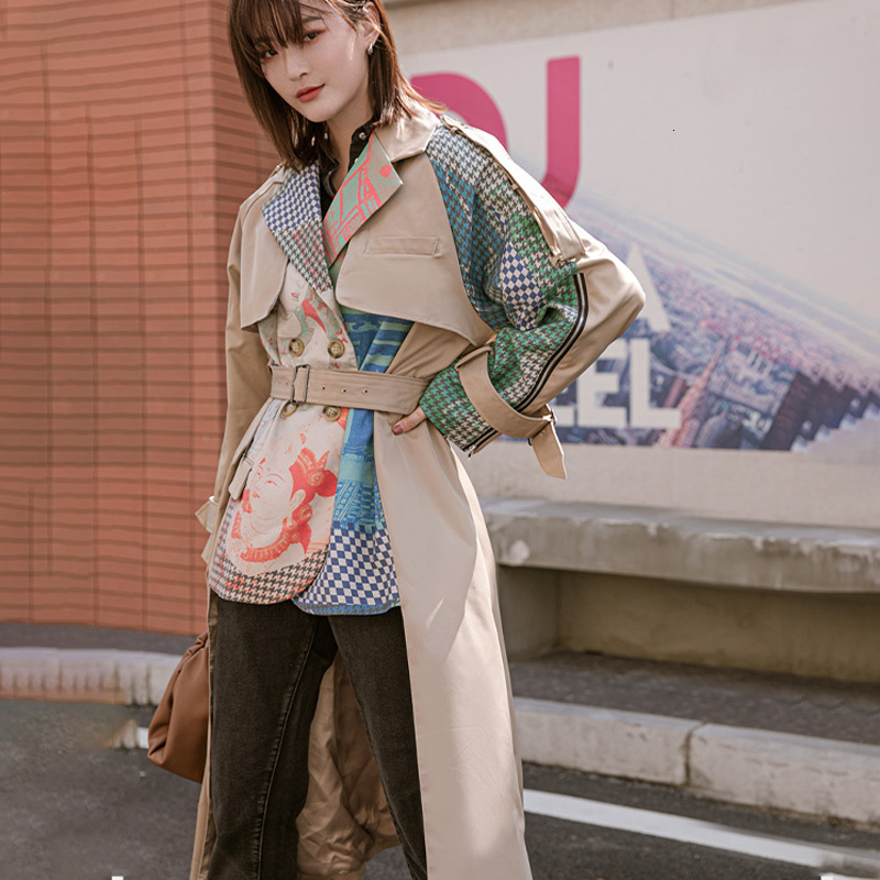 Women' Trench Coats Autumn Print Notched Belt Long Epaulet Lace Up Sleeve Female Irregular Hem Streetwear Casual Lady Coat XKOL, Khaki
Women' Trench Coats Autumn Print Notched Belt Long Epaulet Lace Up Sleeve Female Irregular Hem Streetwear Casual Lady Coat XKOL, Khaki