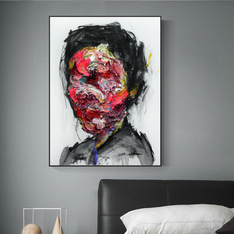 Abstract Woman Face Posters Canvas Pictures Wall Painting For Living Room Portrait Modern Home Decor Colorful Prints