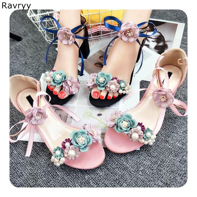 Summer Woman Sandals Ankle Buckle Beautiful Colorful Flowers High Heels Pink Shoes Sweet Girl Pumps Female Party Dress, Black
Summer Woman Sandals Ankle Buckle Beautiful Colorful Flowers High Heels Pink Shoes Sweet Girl Pumps Female Party Dress, Black