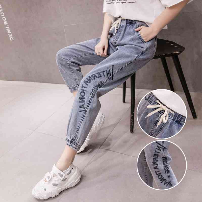 High Waist Jeans Woman Plus Size Street Style Elastic Denim Pants Cotton Loose Vintage Letter Print Boyfriend 210603, Blue
High Waist Jeans Woman Plus Size Street Style Elastic Denim Pants Cotton Loose Vintage Letter Print Boyfriend 210603, Blue