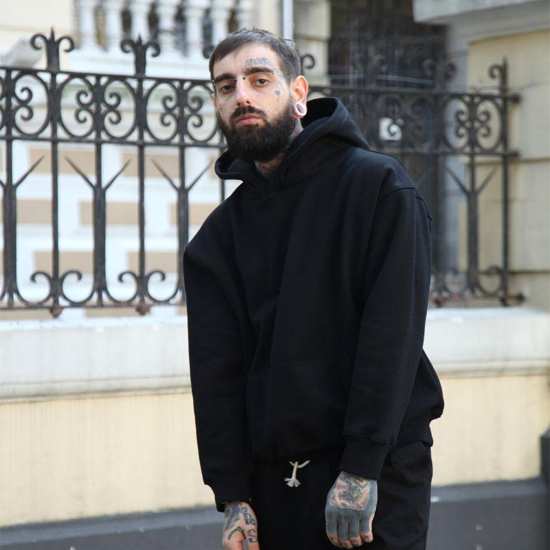 Thick Causal Hoodie Basic Sweatshirt Custom Mens Oversize Dropped Shoulder Plain Men's Hoodies & Sweatshirts Drop Shouldei Hoodies