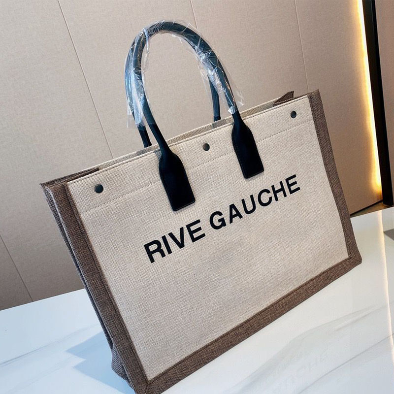Women Handbags Rive Gauche Tote Shopping Bag Handbag High Quality Fashion Linen Large Beach Bags Luxury Designer Travel Wallet
Women Handbags Rive Gauche Tote Shopping Bag Handbag High Quality Fashion Linen Large Beach Bags Luxury Designer Travel Wallet