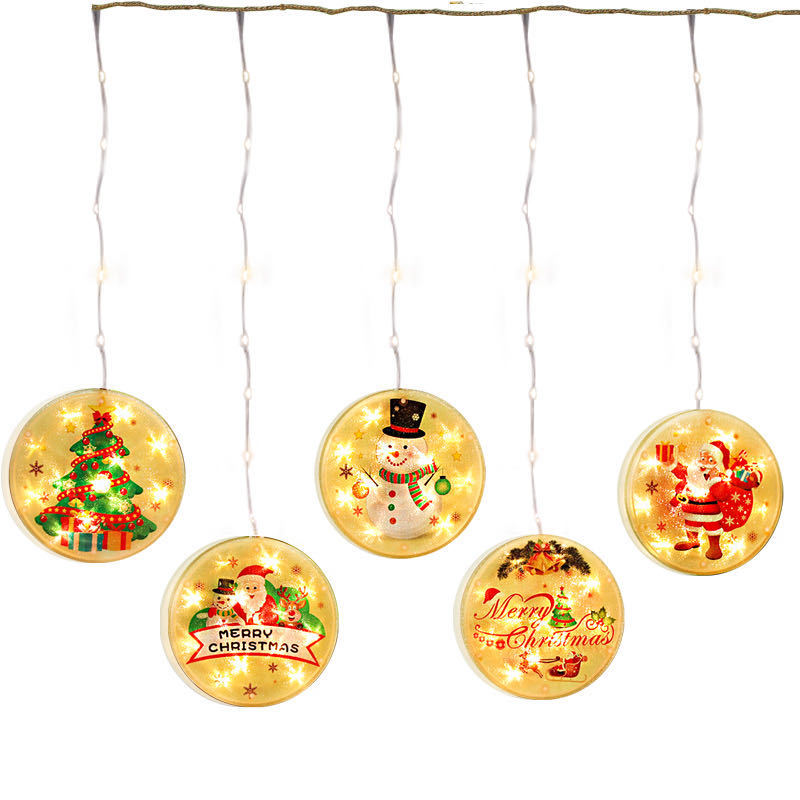 New LED ice strip Christmas decorative room decorations colorful star lights string waterproof indoor and outdoor use GGE1955 Free shipping