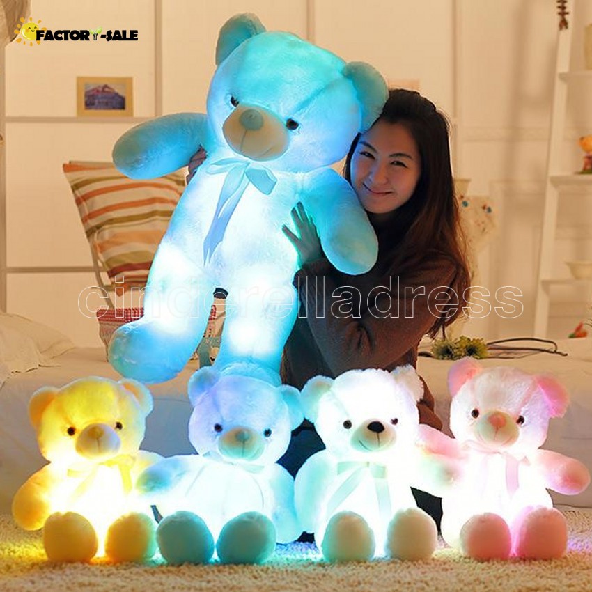 30cm Luminous Glowing Teddy Bear Rag Doll Plush Toys LED Light Kids Adult Christmas Toys Party Favor sea shipping TY0005FJ25
30cm Luminous Glowing Teddy Bear Rag Doll Plush Toys LED Light Kids Adult Christmas Toys Party Favor sea shipping TY0005FJ25