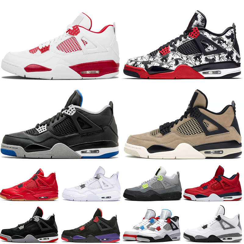 2021 Retro Sneakers Jumpman 4 4s Mens Women Basketball Shoes Tattoo Alternate Mushroom Silver Metallic Neon FIBA Bred What The Cool Grey Yellow, 19 singles day 40-47
2021 Retro Sneakers Jumpman 4 4s Mens Women Basketball Shoes Tattoo Alternate Mushroom Silver Metallic Neon FIBA Bred What The Cool Grey Yellow, 19 singles day 40-47