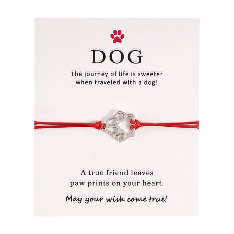 Silver Malinois Dog Cat Paw Connection Charms Cuff Multilayer Wax Rope Animal Pet Bracelets Women Men with Card Bracelet Jewelry
Silver Malinois Dog Cat Paw Connection Charms Cuff Multilayer Wax Rope Animal Pet Bracelets Women Men with Card Bracelet Jewelry