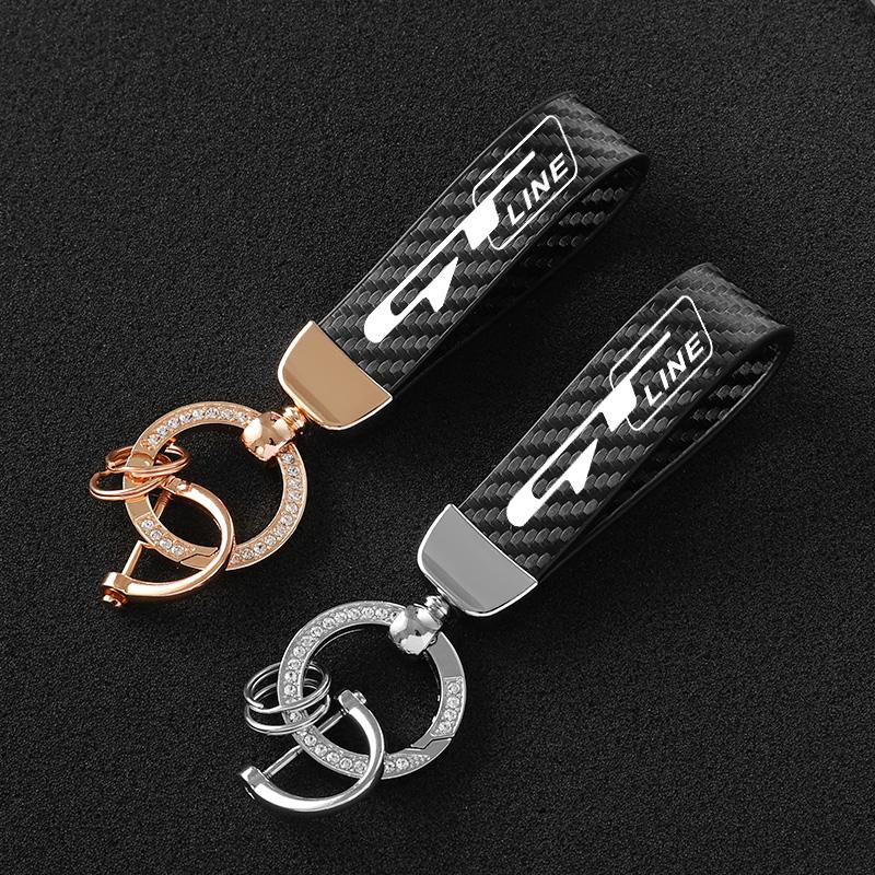 Keychains Carbon Fiber Leather Car Keychain With Diamond Custom Emblem Luxury Key Ring For Kia GT LINE ELANTRA Sportage Stinger Soul K5
Keychains Carbon Fiber Leather Car Keychain With Diamond Custom Emblem Luxury Key Ring For Kia GT LINE ELANTRA Sportage Stinger Soul K5