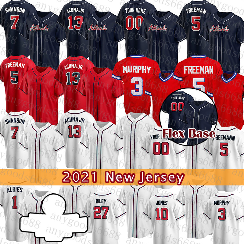 Baseball Jersey Atlanta 2021 New Braves 13 Ronald Acuna Jr. Mens 5 Freddie Freeman Women 27 Austin Riley 10 Chipper Jones 7 Dansby Swanson 1, Blue;black
Baseball Jersey Atlanta 2021 New Braves 13 Ronald Acuna Jr. Mens 5 Freddie Freeman Women 27 Austin Riley 10 Chipper Jones 7 Dansby Swanson 1, Blue;black