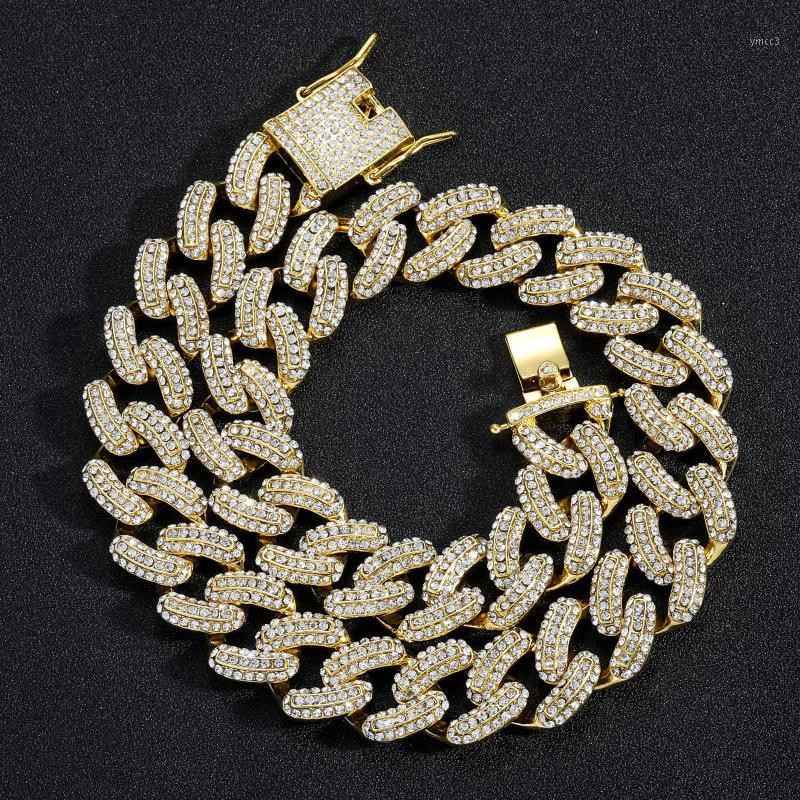 Chains Hip Hop Cuban Chain 19mm Three Row Diamond Domineering Men's Necklace Personality Trendy Accessories
Chains Hip Hop Cuban Chain 19mm Three Row Diamond Domineering Men's Necklace Personality Trendy Accessories