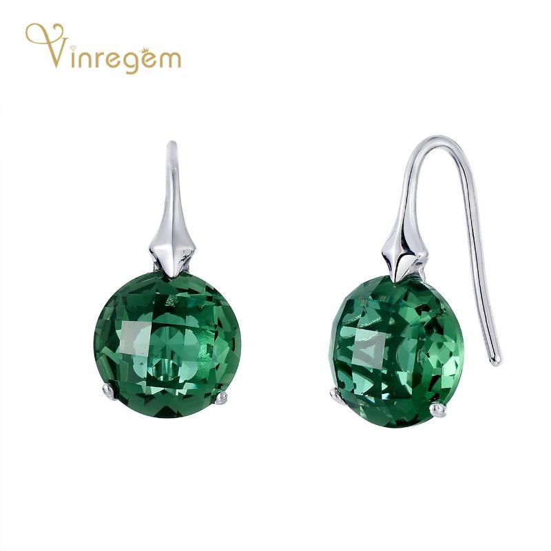 Dangle & Chandelier Vinregem Vintage 925 Sterling Silver Round Cut Emerald Gemstone Wedding Engagement Earrings For Women Fine Jewelry Whole
Dangle & Chandelier Vinregem Vintage 925 Sterling Silver Round Cut Emerald Gemstone Wedding Engagement Earrings For Women Fine Jewelry Whole