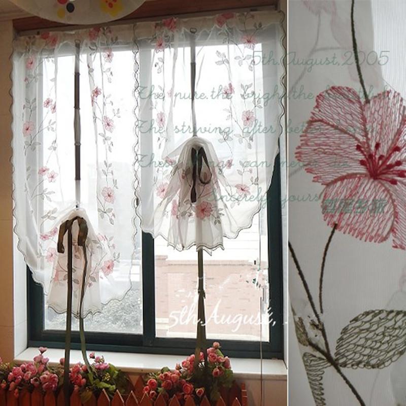 Curtain & Drapes Korean Pastoral Style Pink Morning Glory Emroidered Tulle Finished Home Decorative Roman
Curtain & Drapes Korean Pastoral Style Pink Morning Glory Emroidered Tulle Finished Home Decorative Roman