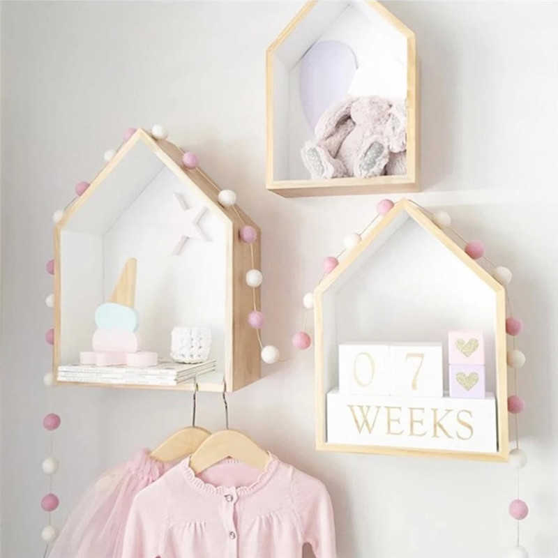 Nordic Wall Shelf Display Hanging Shelving Kids Room House Shape Shelf Wooden Shadow Cubby Box Storage Shelves X0715
Nordic Wall Shelf Display Hanging Shelving Kids Room House Shape Shelf Wooden Shadow Cubby Box Storage Shelves X0715