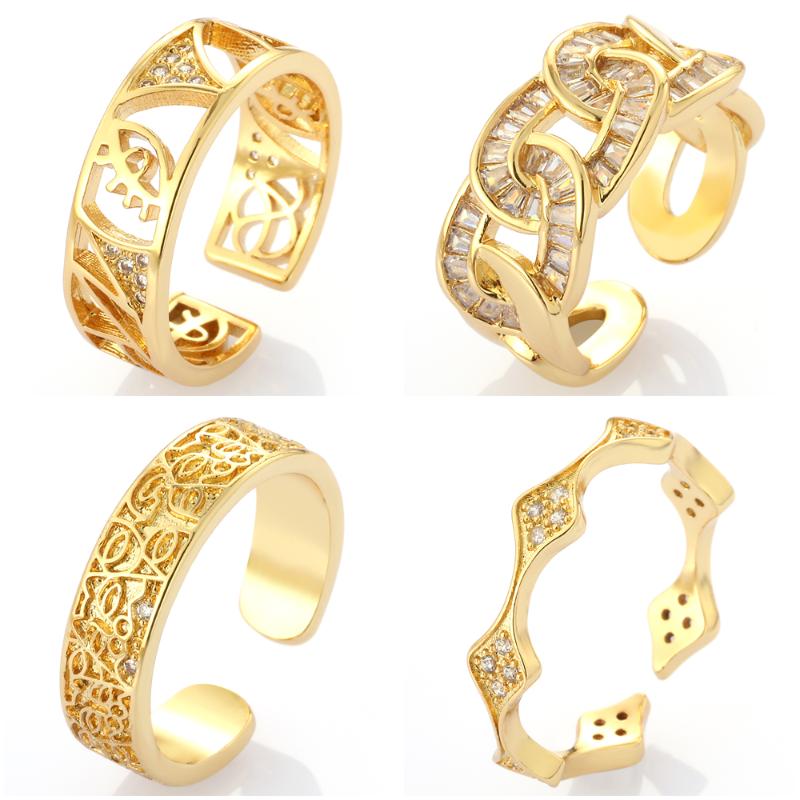 Cluster Rings Slim Pattern 2021 Trend Gold Micro Pave Ring Punk Hip Hop Wedding Engagement Copper Adjustable, Golden;silver
Cluster Rings Slim Pattern 2021 Trend Gold Micro Pave Ring Punk Hip Hop Wedding Engagement Copper Adjustable, Golden;silver