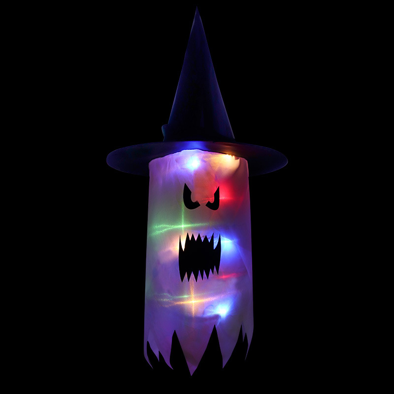Halloween (With Battery) Color glowing witch hat High Quality Novelty Holiday Atmosphere Gifts