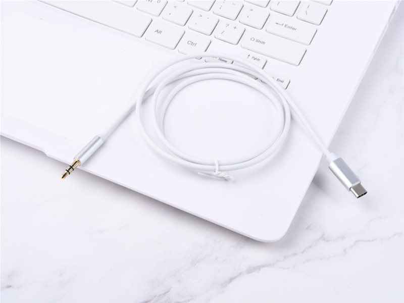 with package USB C to 3.5mm AUX Headphones Type-C audio cables Jack Adapter For samsung Huawei Mate 20 P30 pro LG S20 plus