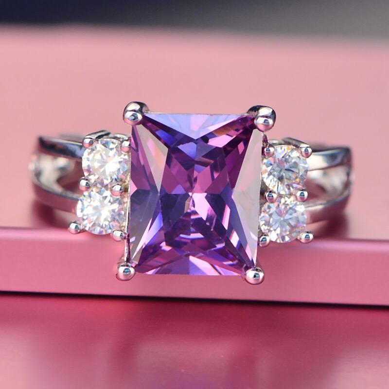 Cluster Rings YPAY8 Fashion S925 Sterling Silver Carved Gold Ring Goddess Purple Zircon Natural Crystal French Quality
Cluster Rings YPAY8 Fashion S925 Sterling Silver Carved Gold Ring Goddess Purple Zircon Natural Crystal French Quality