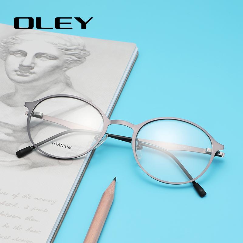Fashion Sunglasses Frames OLEY Brand Round Women Luxury Titanium Alloy Optics Glasses Vintage Ultralight Myopia Prescription Eyeglasses Y771
Fashion Sunglasses Frames OLEY Brand Round Women Luxury Titanium Alloy Optics Glasses Vintage Ultralight Myopia Prescription Eyeglasses Y771