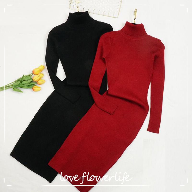 Turtleneck Women Dress Autumn Winter Women Knitted Dress Long Sleeve Slim Bodycon Bottoming Sweater Dresses Vestidos 210521, Green
Turtleneck Women Dress Autumn Winter Women Knitted Dress Long Sleeve Slim Bodycon Bottoming Sweater Dresses Vestidos 210521, Green