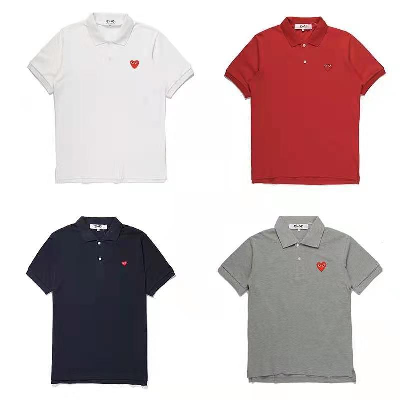 Polo Play Kawabata Love Shirt Couple's Short Sleeve Embroidered Little Red Heart Cotton T-shirt, White;black
Polo Play Kawabata Love Shirt Couple's Short Sleeve Embroidered Little Red Heart Cotton T-shirt, White;black